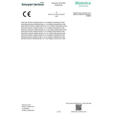 CE BLF49L - Site de production La Séguinière