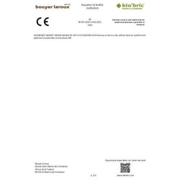 CE BLF85S - Site de production St Martin des Fontaines - Hourdis