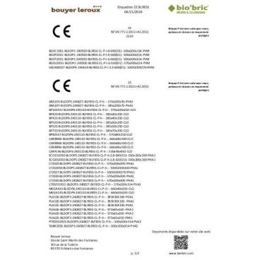 CE BLF85S - Site de production St Martin des Fontaines - Mur et Cloison
