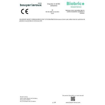 CE BLF85S - Site de production St Martin des Fontaines - Hourdis