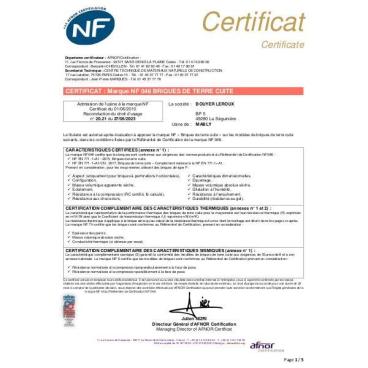 Certificat NF 046 BOUYER LEROUX Mably - version 2023.06