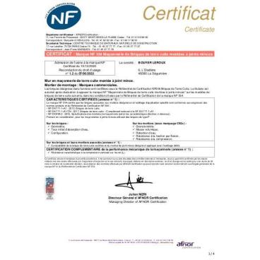 Certificat NF 554 BOUYER LEROUX - version 2024.03