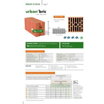 Fiche produit brique urban'bric