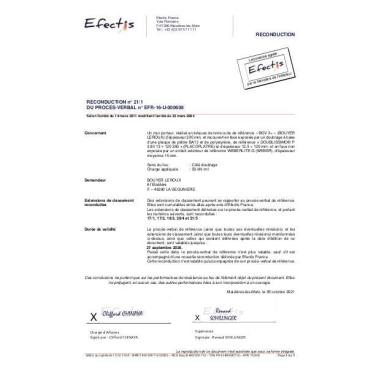 PV Feu bgv'3+ et Fixbric + biofib pregymetal 160+13 REI30 5t n°EFR16U000608 ext 21-5
