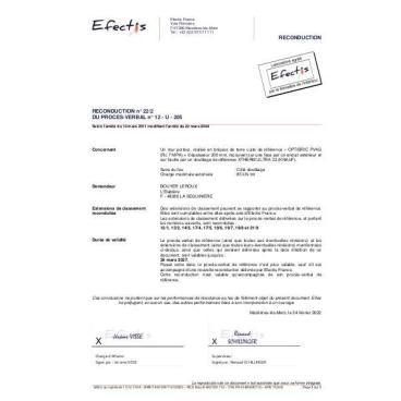 PV Feu bgv'4G et Fixbric + PSEE 140+13 REI30 5t n°12U205 Ext 17-4 24-11