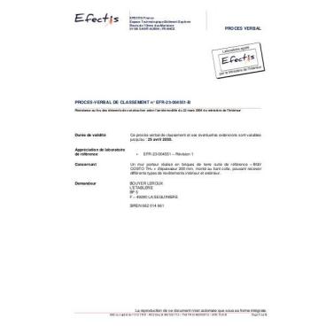 PV Feu bgv'costo th+ + Powerbric n°EFR 23-004551B-R1