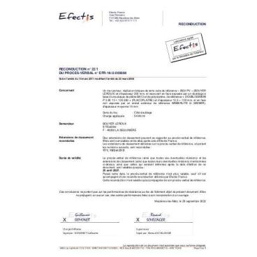 PV Feu bgv'PV + Fibre de bois sur ossature 160+13 REI30 5,4t n°16U003884 ext23-4 24-6