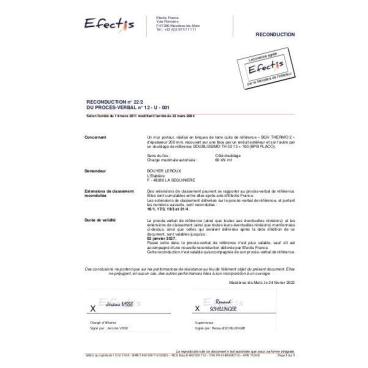 PV Feu bgv'thermo + biofib pregymetal 160+13 REI90 6t n°12U001 ext 16-1 21-4