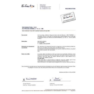 PV Feu bgv'thermo+ + LDV optima 200+13 REI30 7t n°10U369 ext 17-1