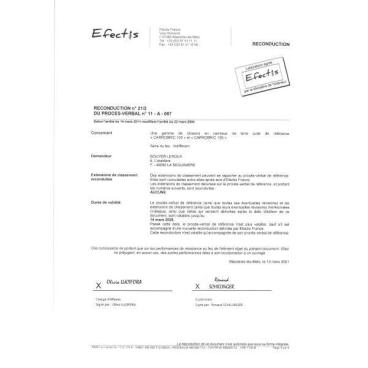 PV Feu carrobric ép. 100 mm 11-A-067