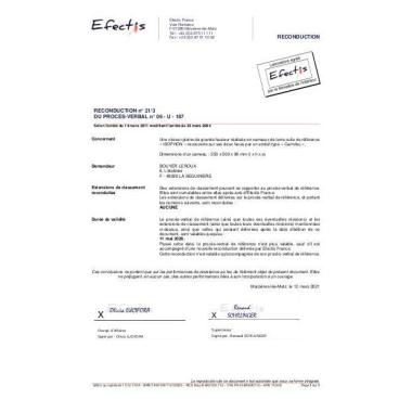PV Feu isophon 06-U-187 Enduit carrofeu