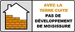 Logo antifongique - Avec la terre cuite, pas de développement de moisissure
