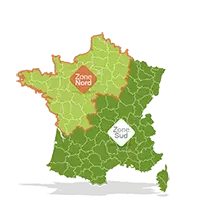Carte Biobric zone commerciale nord