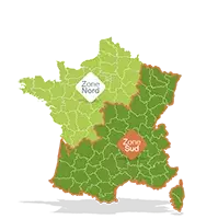 Carte Biobric zone commerciale sud